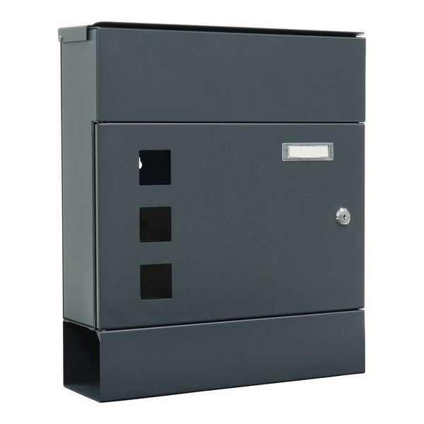 Rottner Globe Anthracite Letterbox