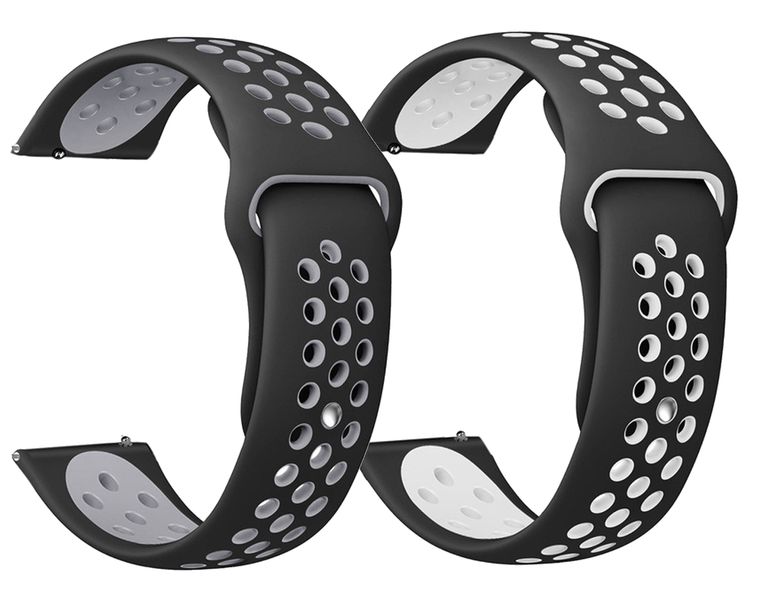 2-Pack Silicone Bands Compatible With Galaxy Watch Active 2/3/4, 40-44mm, Small
