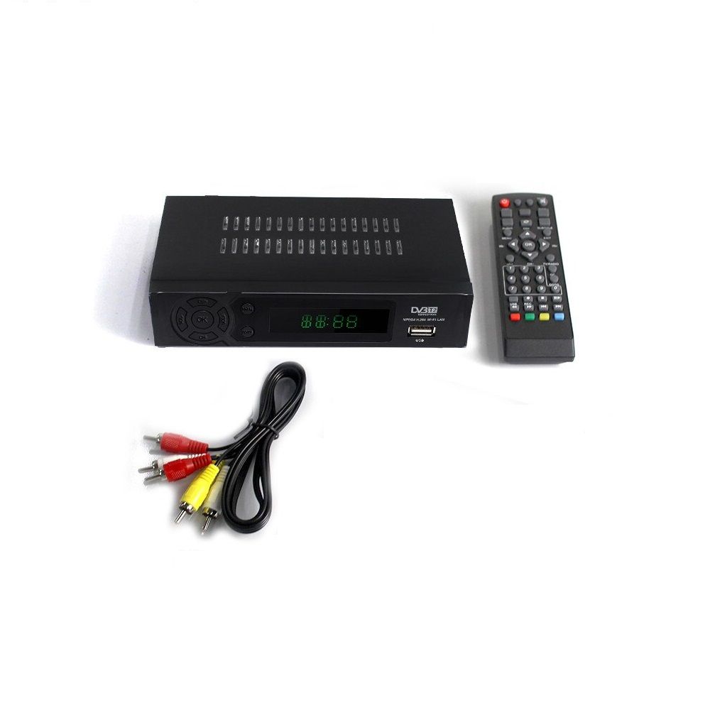 Limited offer! DVB T2 Ostark LCN DTT digital terrestrial receiver Dual LNB  for two TVs TDT TDT2 DVB TVB C Euro T2 CE with Cable Full HD 1080P H.265 10