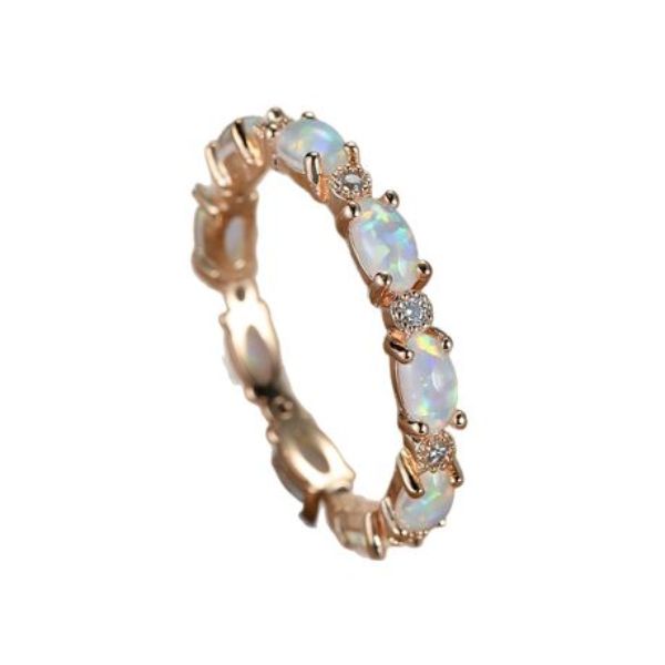 ZELTRYN Women's Rose Gold Heart Pave Diamond Ring