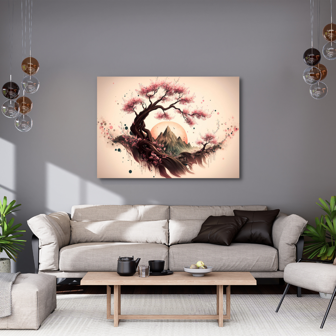 Canvas Wall Art - Cherry Blosoms Artwork