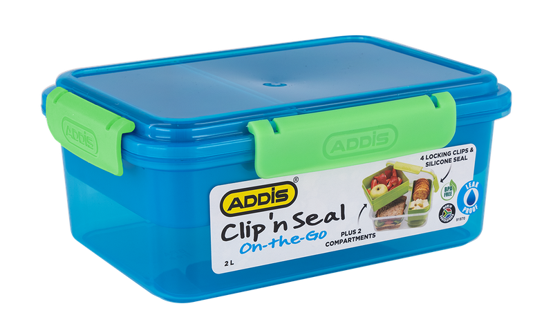 Addis - Clip 'n Seal 2L Multi Compartment Lunch Box