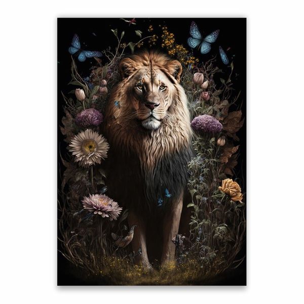 Lion Decorative Poster - A1