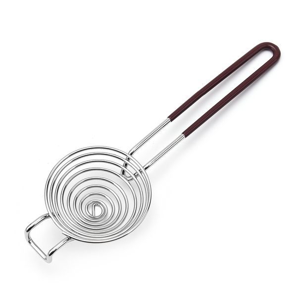 304 Stainless Steel Egg Separator Long Handle and Hanging Hook for Kitchen
