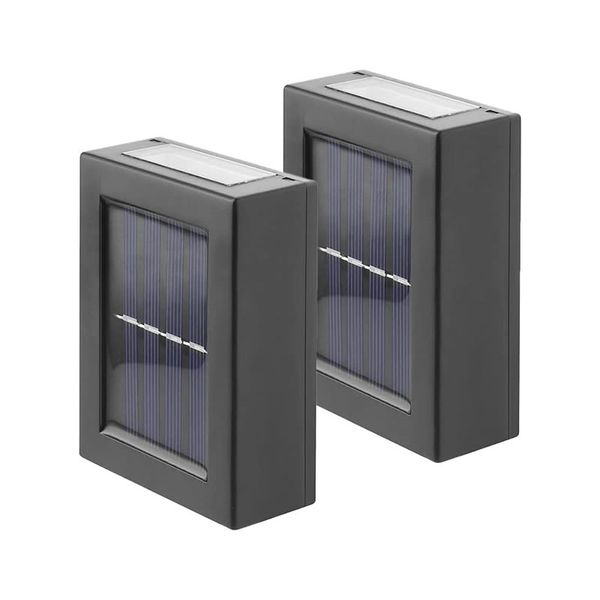 2 Pack Of 2 Sided Solar Powered Motion Sensor White Light FA-010