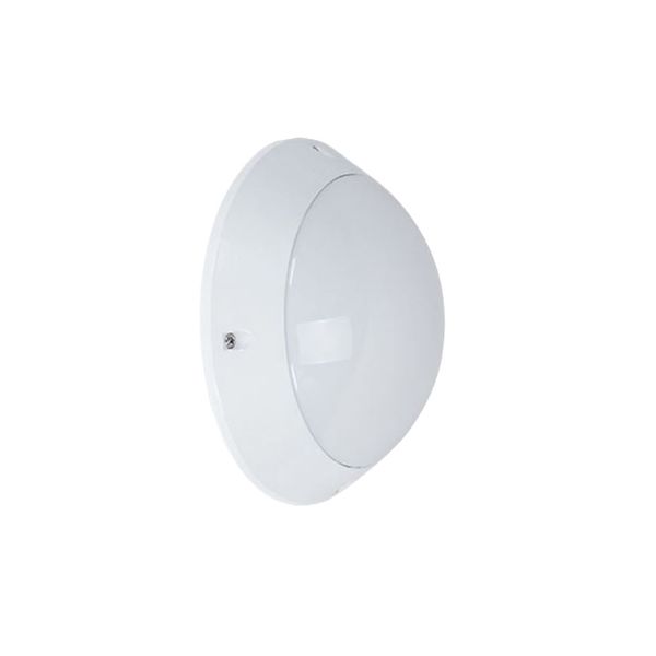 ACDC - White Aluminium Bulkhead 2xE27 IP54 (280mm)