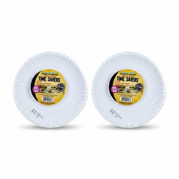 Home n Leisure 23cm Disposable Picnic Plates, 50 Piece Pack - 2 Pack
