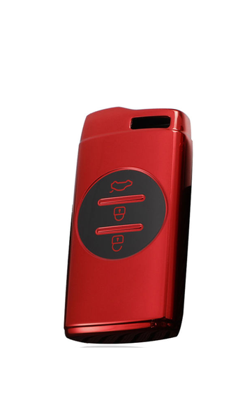 Premium TPU Key Case Protective Cover For Chery Tiggo Black And Silver