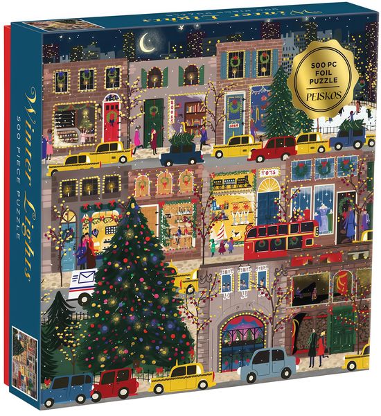PEISKOS Exquisite Winter Lights Series Illustrated Jigsaw Puzzle Xmas Gifts