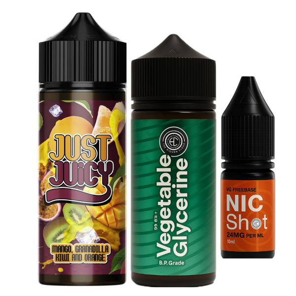 Just Juicy Mango Granadilla Kiwi And Orange 2mg 120ml Longfill Kit