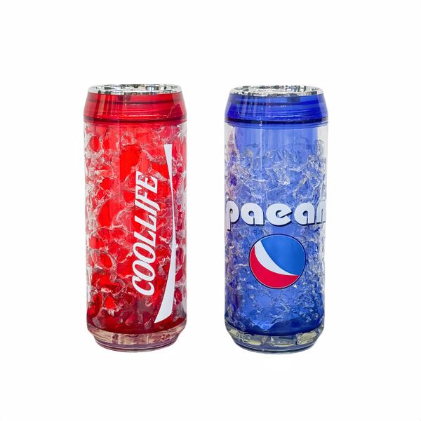2-Piece Freezeable Double Wall Water Bottle with Crackle Gel - 350ml