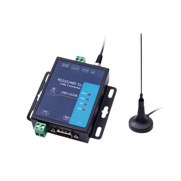 USR-LG206-H-P RS232/RS485 to LoRa Converter 803-930MHz, 3.5km Range