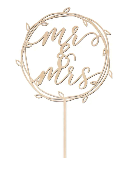 Mr &amp; Mrs Cake Topper C