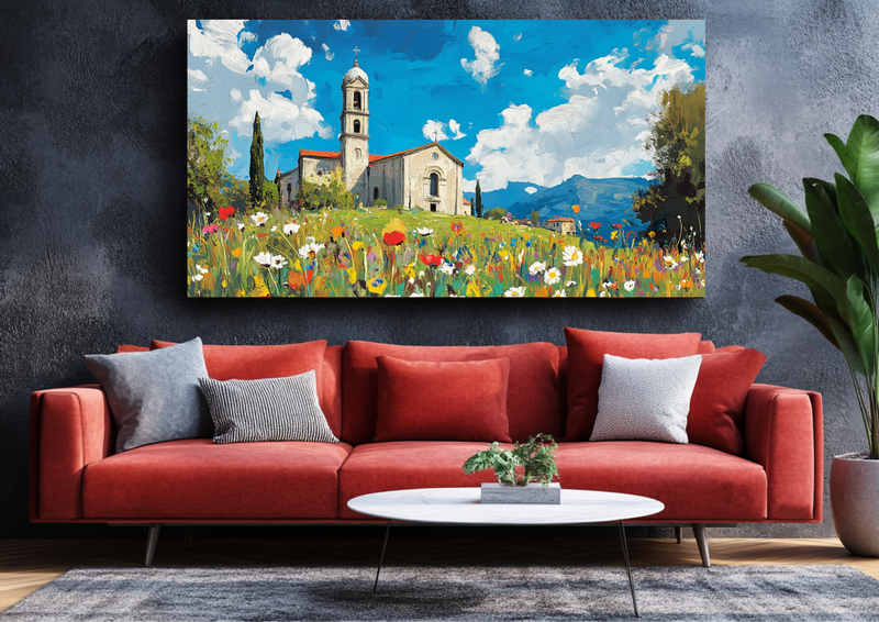 Canvas Wall Art - Vibrant Landscape Bold Colours -BX0337