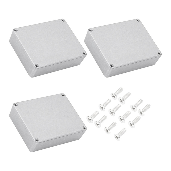 3 Pcs 1590Bb Guitar Pedal Enclosure Aluminum Diecast Stomp Box Case