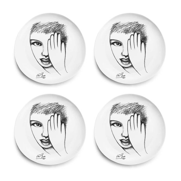 Carrol Boyes Dinner Plate Set of 4- Eye for detail