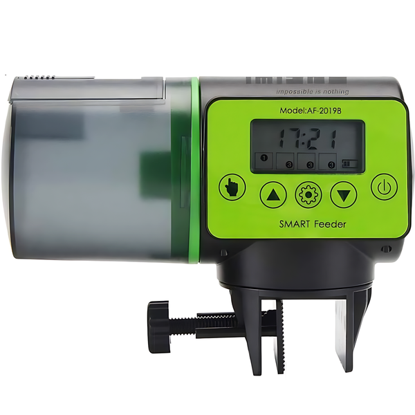 Timed Fish Feeder Aquarium Fish Feeder Automatic Fish Feeder - Green