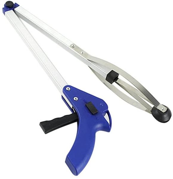 Folding Heavy Duty Mobility Aid Pick Up Tool - Blue