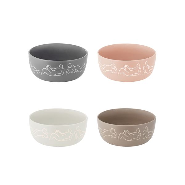 Carrol Boyes Cereal Bowl/ Soup Bowl Set of 4- Luxe Loungers- Mixed Set