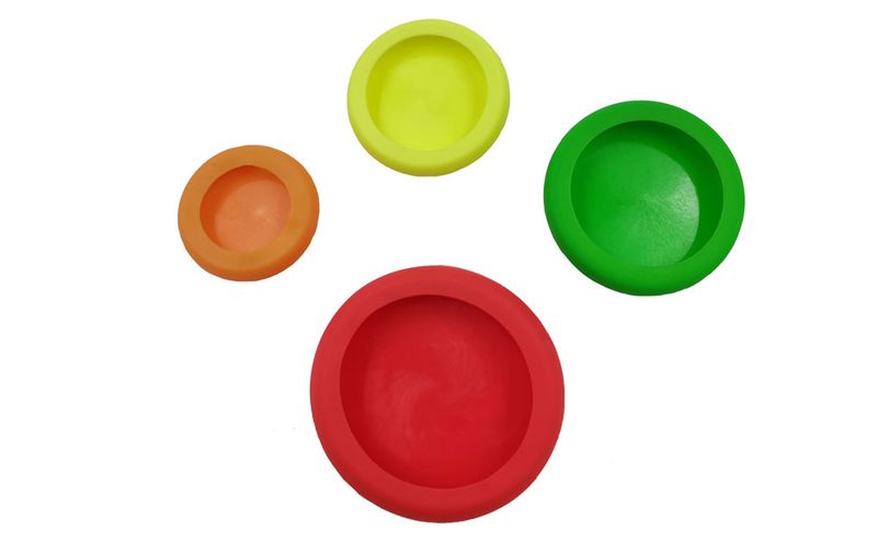 Food Huggers Reusable Silicone Fruit Cover - Can Covers - Preservation Lids