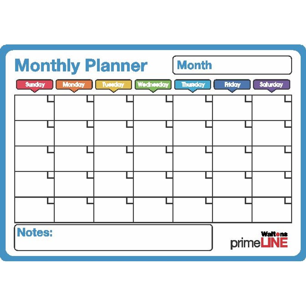 PrimeLine Monthly Calendar Shop Today. Get it Tomorrow