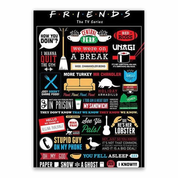 Friends Symbols Poster - A1