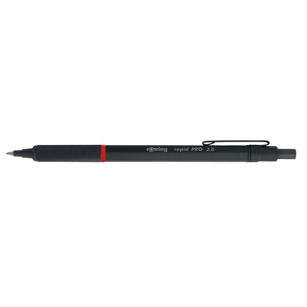 rOtring RapidPro Mechanical Pencil - 2mm HB Lead - Black Barrel