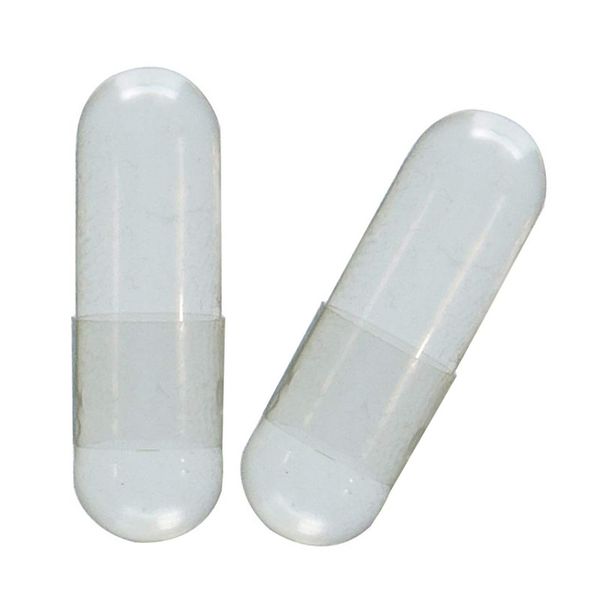 1000 Size 0 Empty Natural Vegan Capsules Clear - CheekyMoo