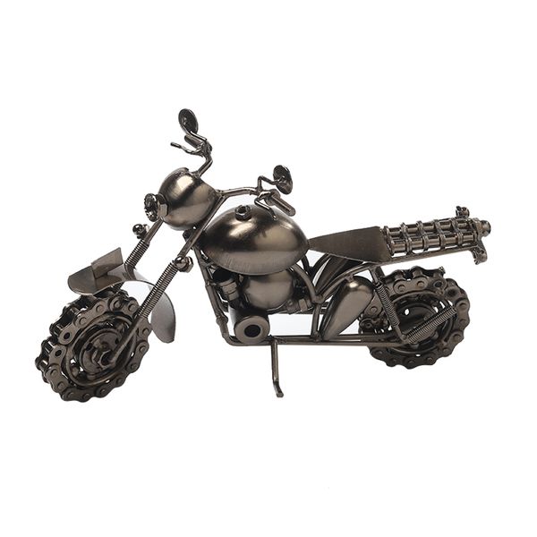 Classic Style Metal Silver Colour Table Decoration Motorbike HJMT002-04