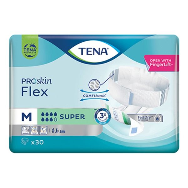 Tena - Proskin Flex Super Medium Adult Nappy 30's