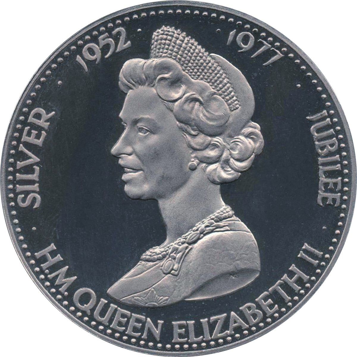 Queen Elizabeth II Silver Jubilee 1952 1957 United Kingdom Coin