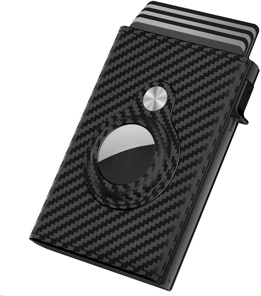 Airtag Wallet with RFID Protection Pop-Up for 10-14 Cards