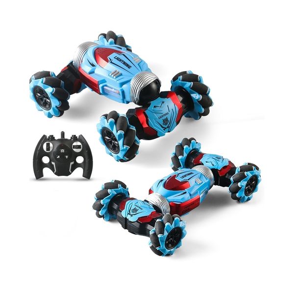 R/C 2.4GHz 4WD Torsion Stunt Car (29cm long) w/Battery &amp; USB Charger - Blue