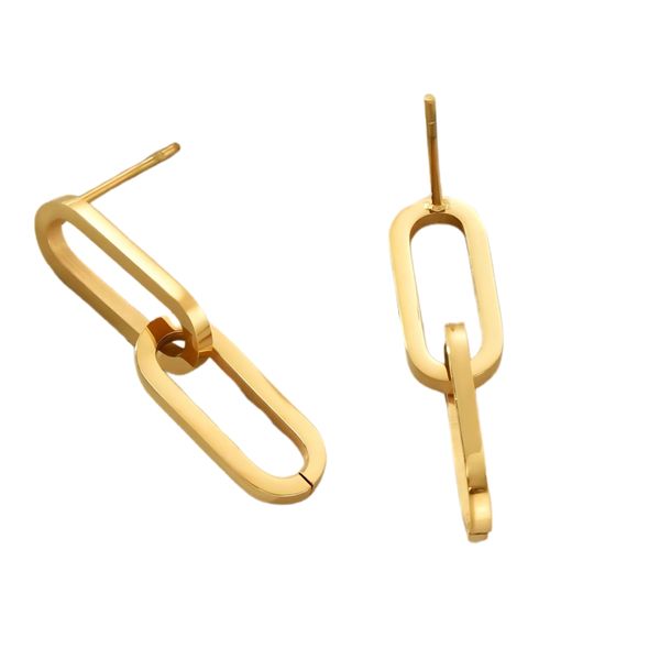 Po'di Grazia - Gold Plated Stainless Steel Round Earrings, Gift Set