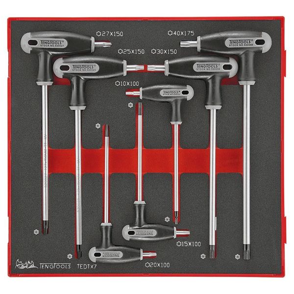 TengTools - 7PC T-Handle Tx Key Set - TEDTX7