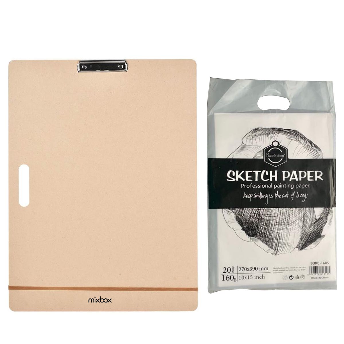Mix Box Portable Professional 36.5×46cm Sketch Board with Clip Set