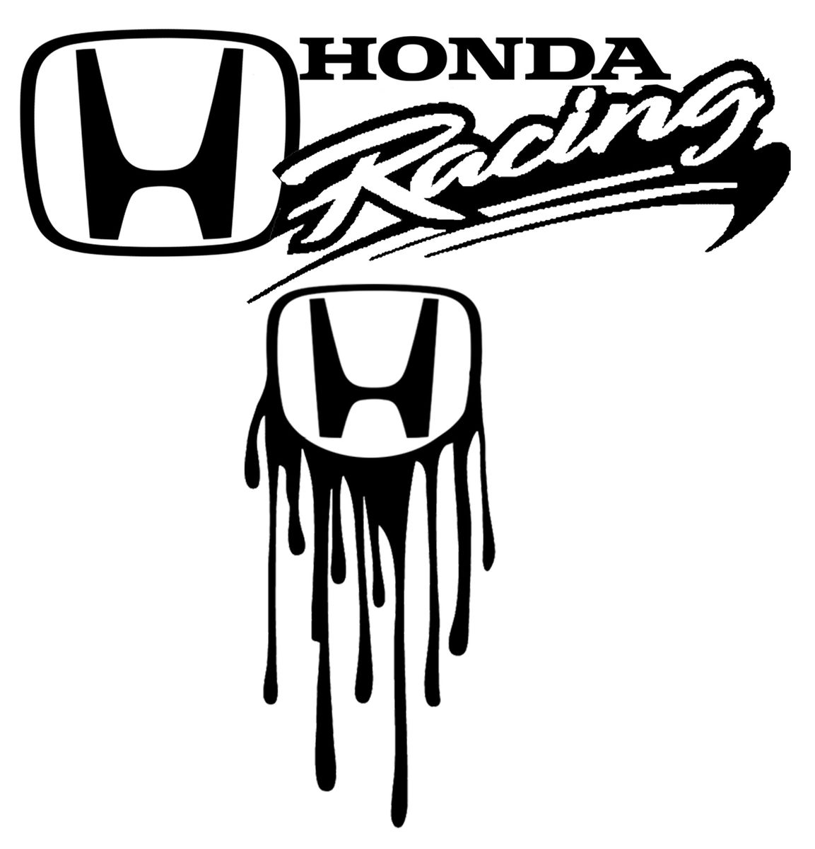 Honda car racing vinyl sticker-2 Pack | Shop Today. Get it Tomorrow ...
