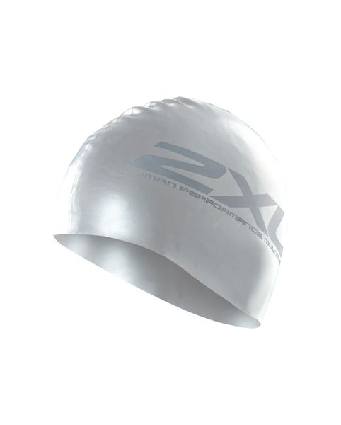2XU Silicone Swim Cap - Silver