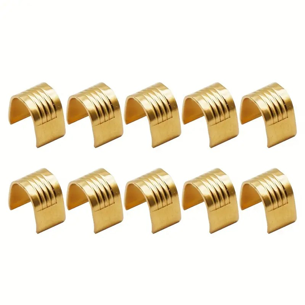 10-Pack GT2 Timing Belt Brass Buckle Set (6mm)