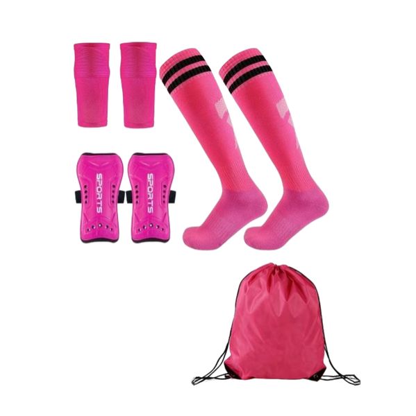 Kids Sport Soccer Sock Covers,Shin Guards,Socks,and Storage Bag