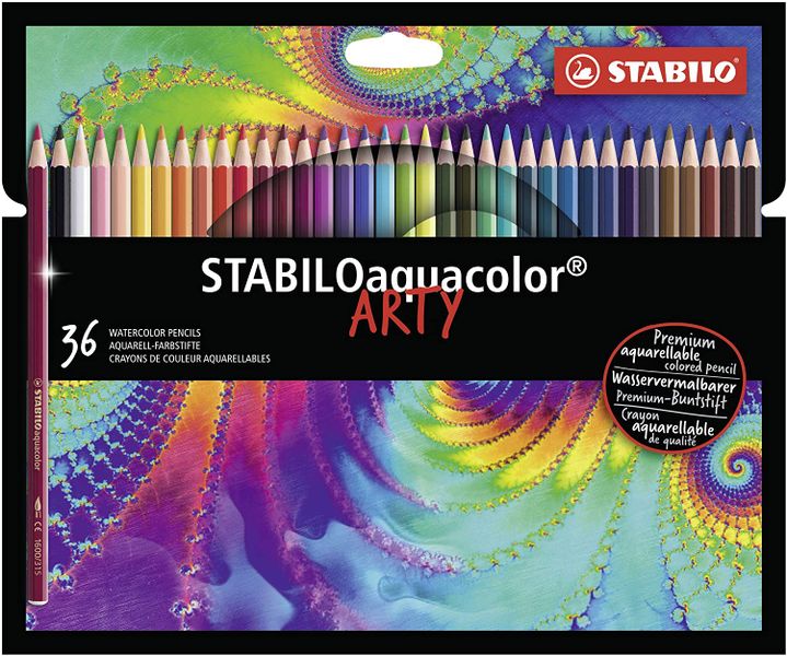 STABILO Arty Aquacolor Colour Pencils - Asst Box 36's