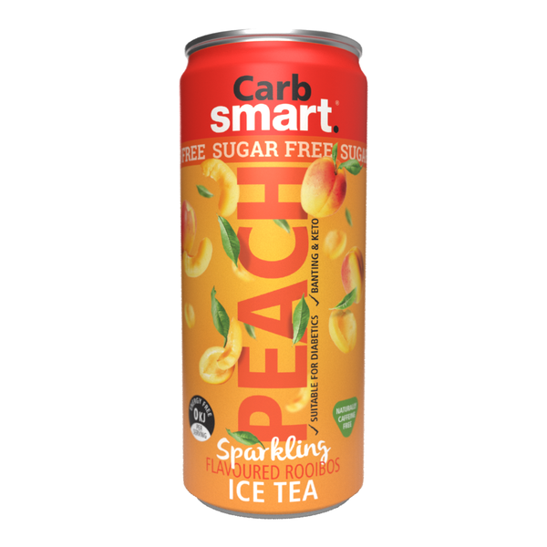 Carbsmart Peach Sparkling Flavoured Rooibos Ice Tea 12 x 300ml