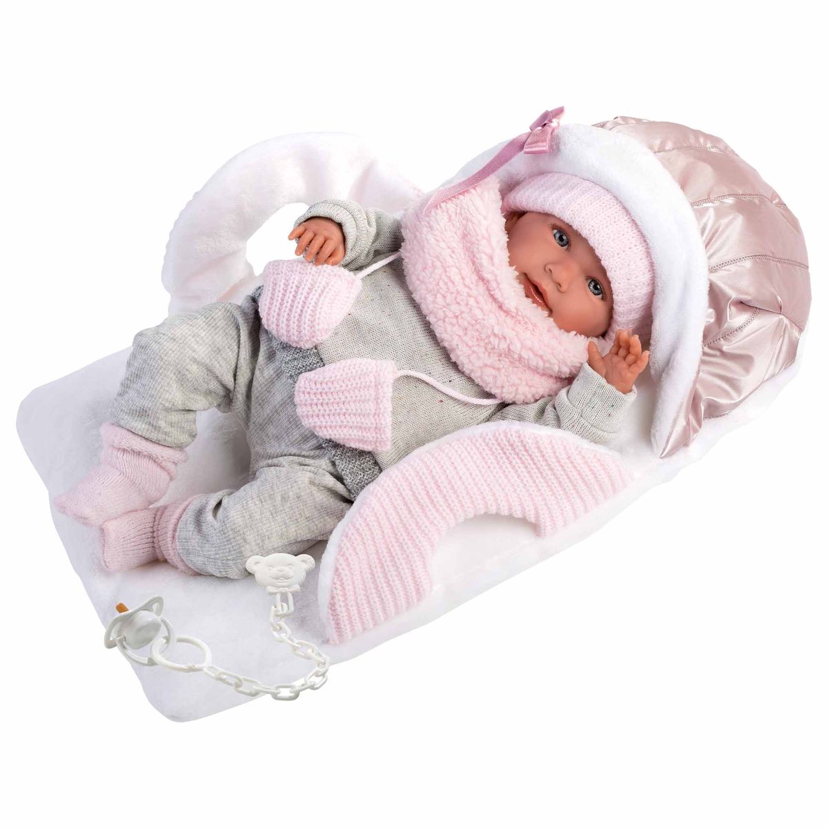 Llorens Mimi Baby Girl Doll, Crying Mechanism, Clothing & Accessories