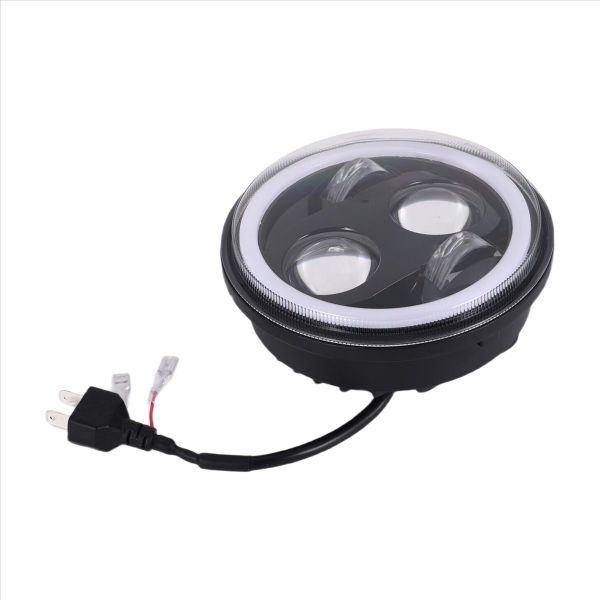 5.75 Led Headlight with White Halo Drl for Harley Compatible with Universal