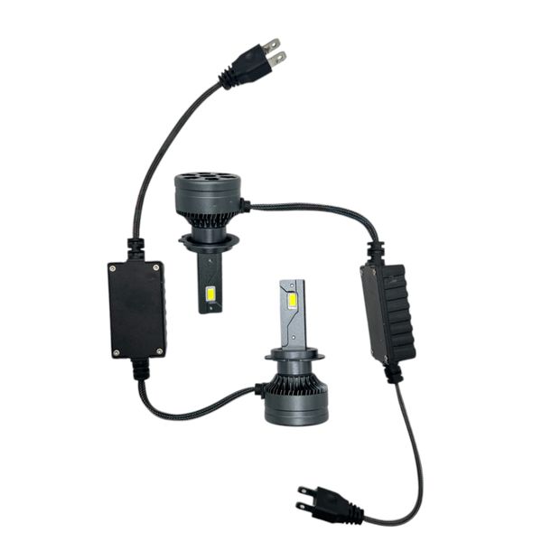 A65 Max Series H7 LED Headlight Bulbs - 38000LM, 500W, 6000K Xenon White