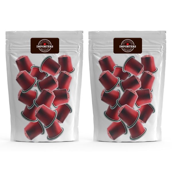 Importers Premium Capsules - 40 Aluminium Nespresso Compatible Capsules