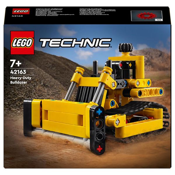 LEGO® Technic™ Heavy-Duty Bulldozer 42163 Building Toy Cars - 195 Pieces