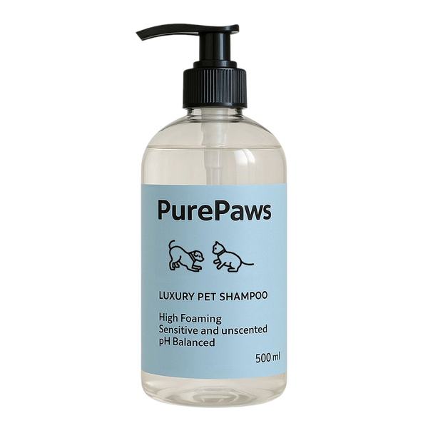PurePaws Luxury Pet Shampoo for Dogs &amp; Cats - 500ml
