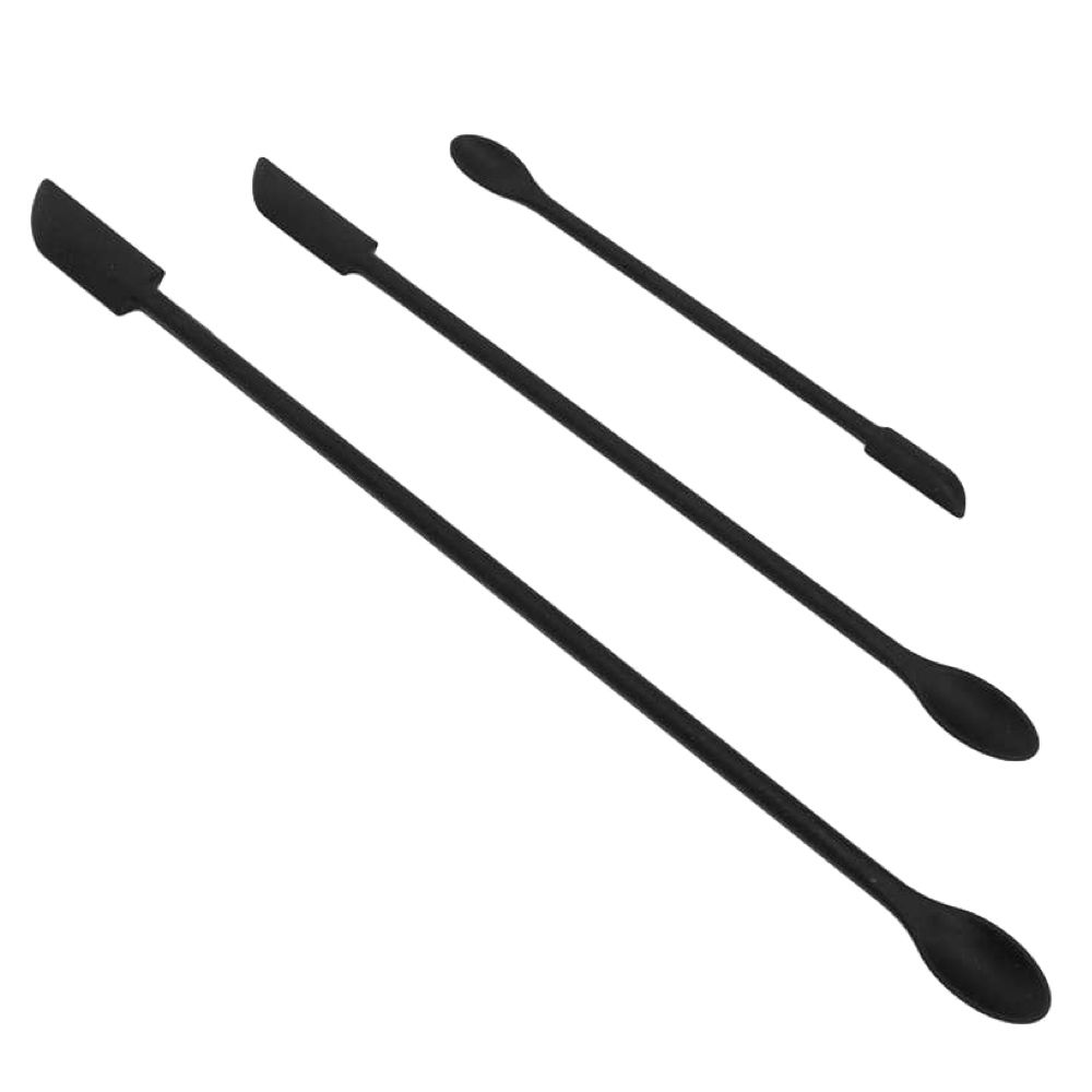 Home Silicone Integrated Double Head Spatulas Set of 3 Black Shop