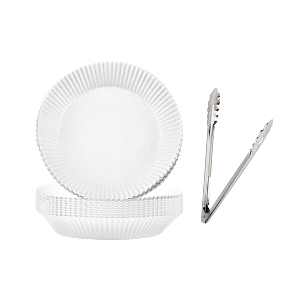 Air Fryer Parchment Papers + Tongs